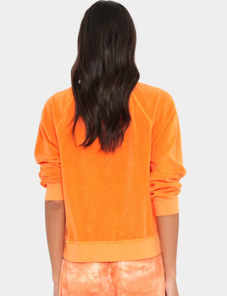 Pierre Terry Sweatshirt in Mandarine-staging-Xirena-Mandarine-XS-Mercantile Portland
