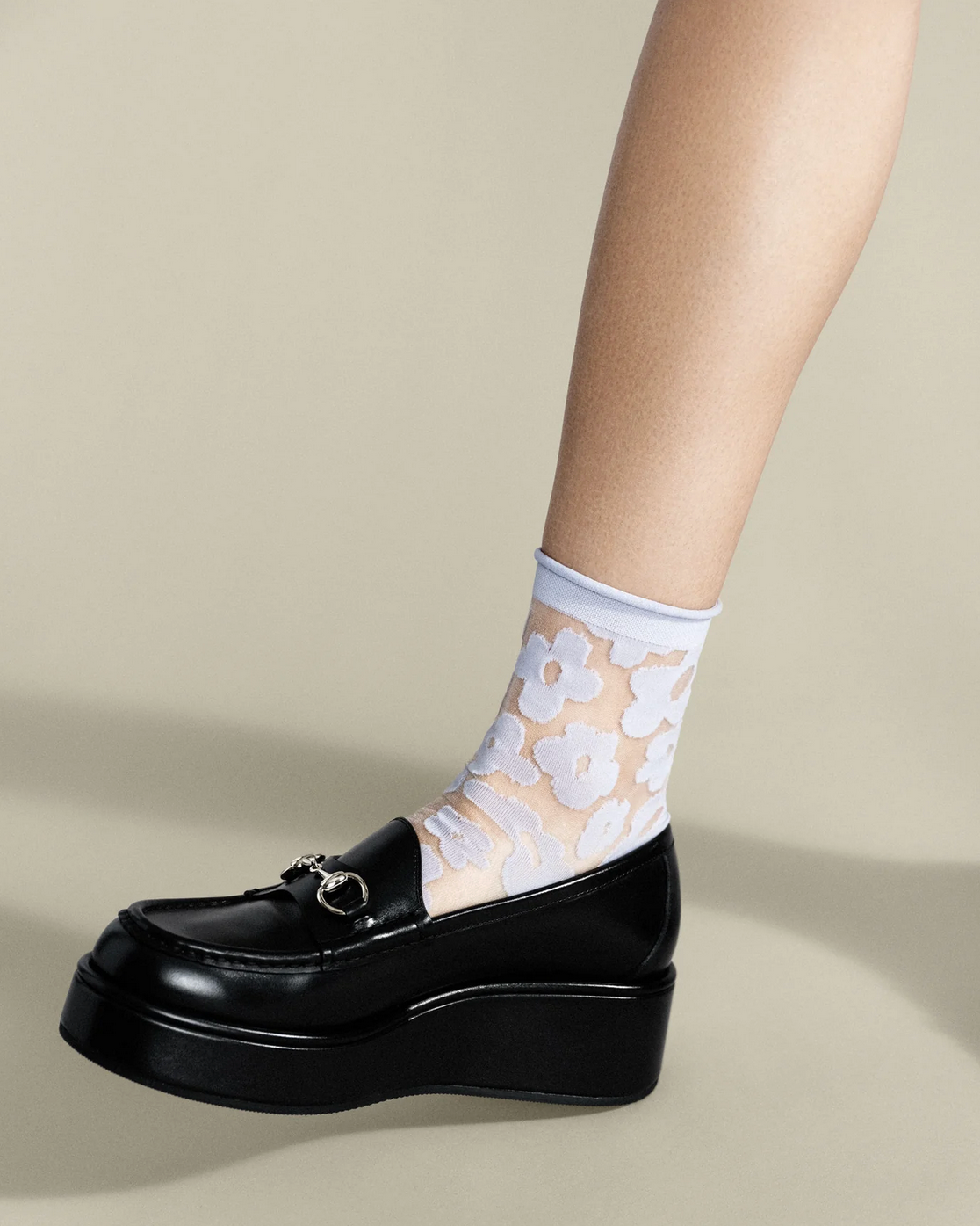 Pop Sheer Short Crew in Periwinkle-Socks-Hansel from Basel-Periwinkle-One size-Mercantile Portland