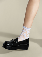 Pop Sheer Short Crew in Periwinkle-Socks-Hansel from Basel-Periwinkle-One size-Mercantile Portland