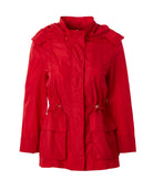 Popcorn Hooded Jacket-Outerwear-Amina Rubinacci-Cherry-38-Mercantile Portland