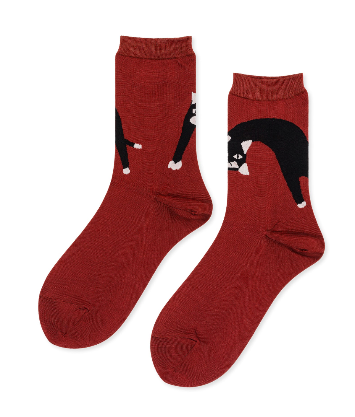Pounce Crew in Merlot-Socks-HANSEL FR BASEL-Merlot-OS-Mercantile Portland