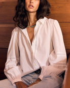 Renata Cotton Shirt-Clothing-Xirena-White-XS-Mercantile Portland