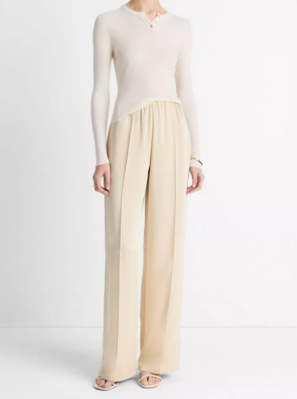 Ribbed Cashmere-Silk Henley Sweater-Sweaters-Vince-Deep Iris-XXS-Mercantile Portland