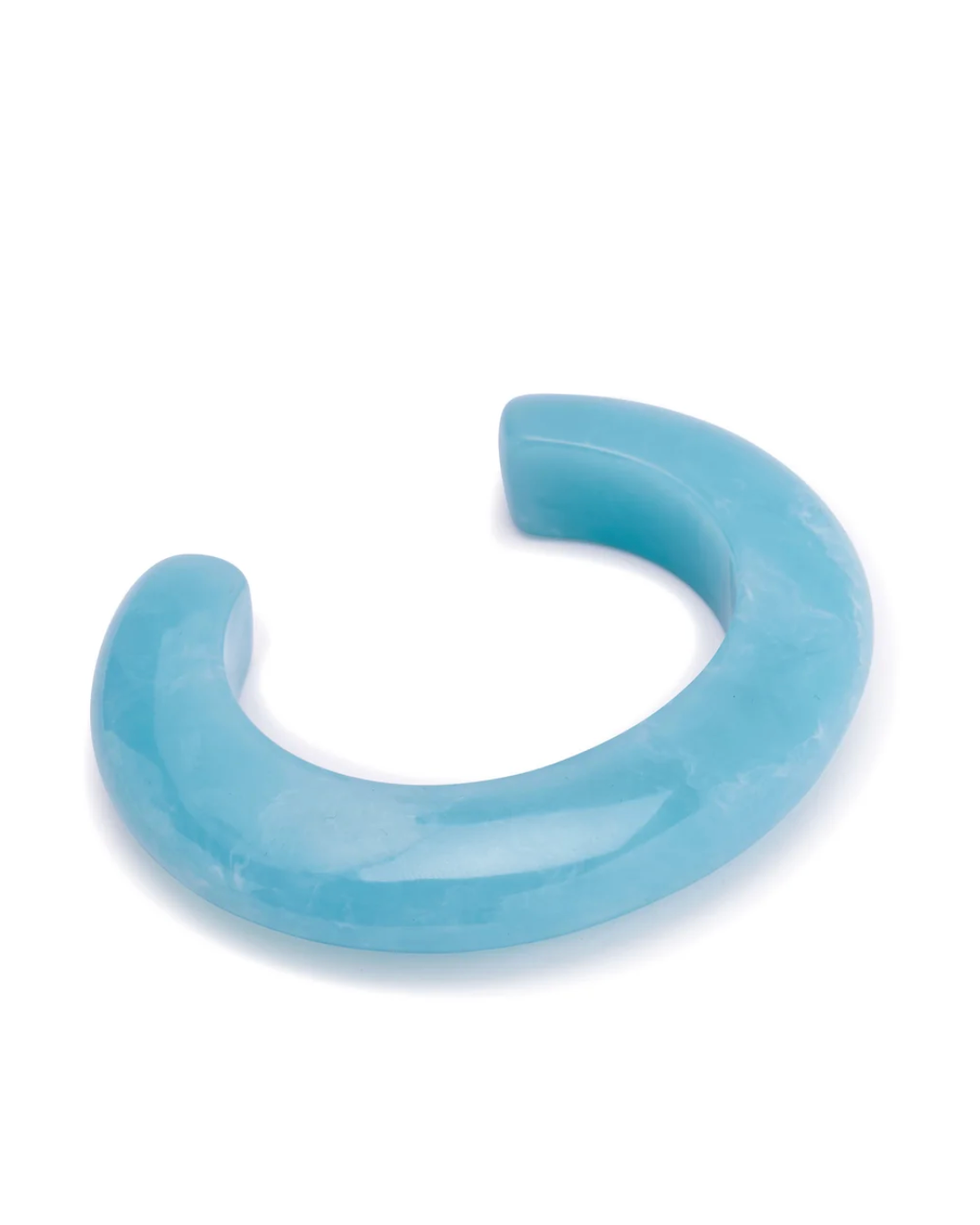 Ridge Cuff in Marbled Aquamarine Blue-Jewelry-Lizzie Fortunato-Aquamarine-OS-Mercantile Portland
