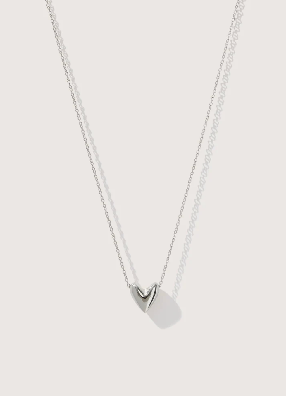 Roscida Heart Necklace in Sterling Silver-Jewelry-Otiumberg-Silver-OS-Mercantile Portland