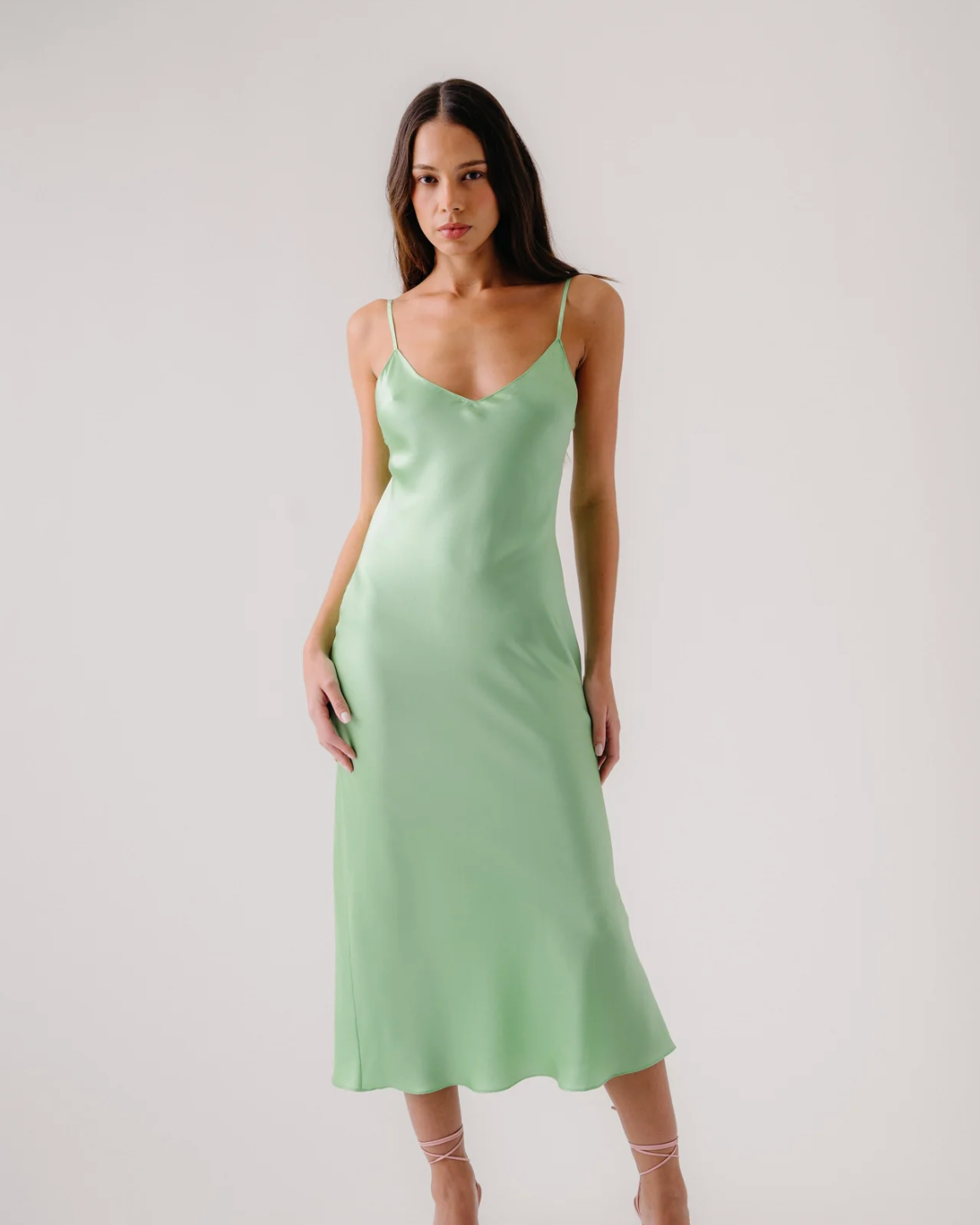 Sablyn Taylor Silk V-Neck Bias Dress-Clothing-SABLYN-LIM-XS-Mercantile Portland
