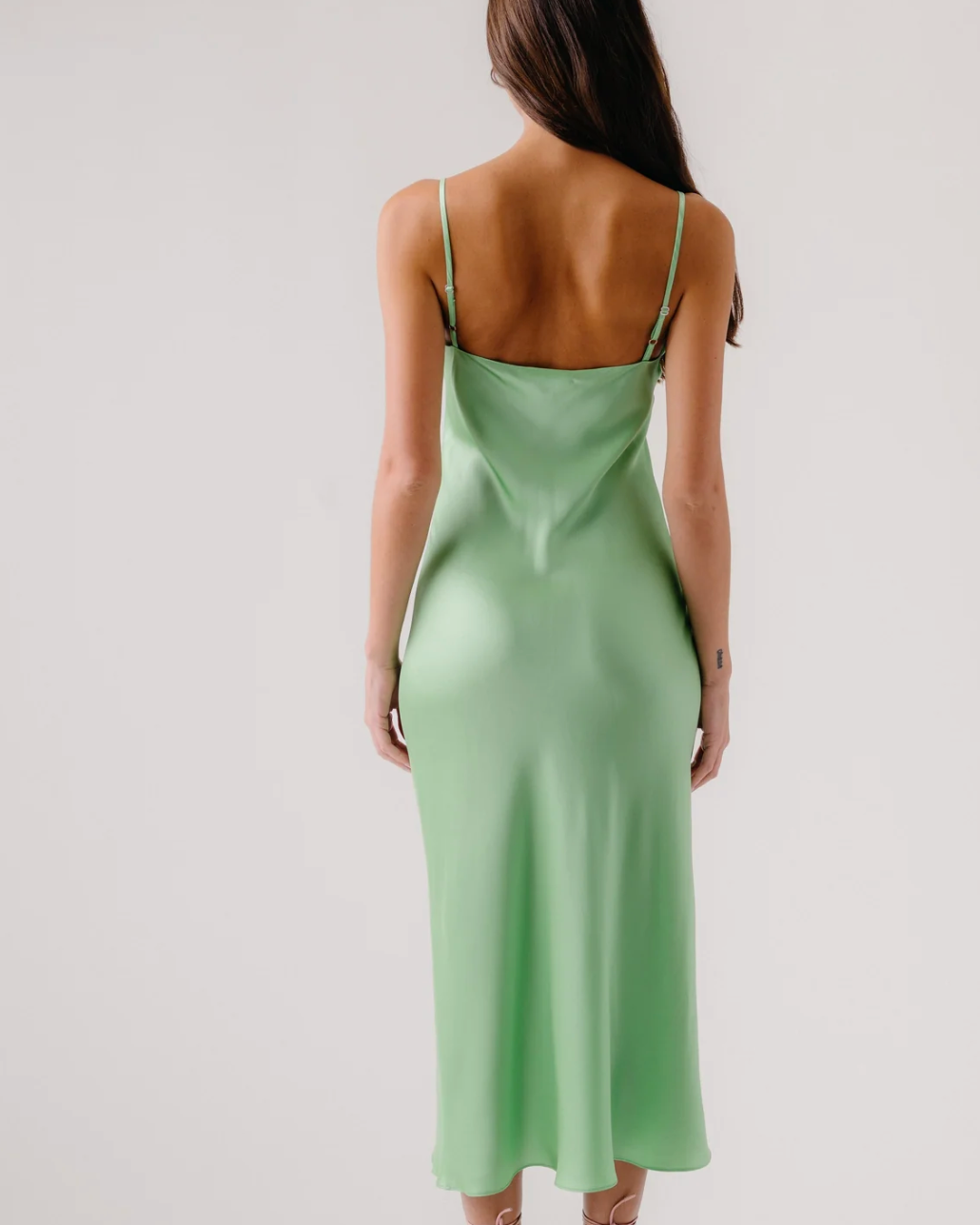 Sablyn Taylor Silk V-Neck Bias Dress-Clothing-SABLYN-LIM-XS-Mercantile Portland