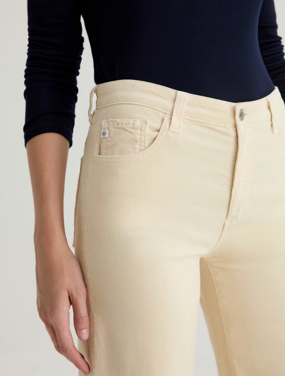 Saige Wide Leg Crop Corduroy in Opal Stone-Denim-AG Jeans-Opal Stone-25-Mercantile Portland