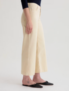 Saige Wide Leg Crop Corduroy in Opal Stone-Denim-AG Jeans-Opal Stone-25-Mercantile Portland