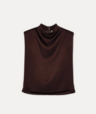 Satin Envers Top in Black-Tops-Forte Forte-Black-1-Mercantile Portland