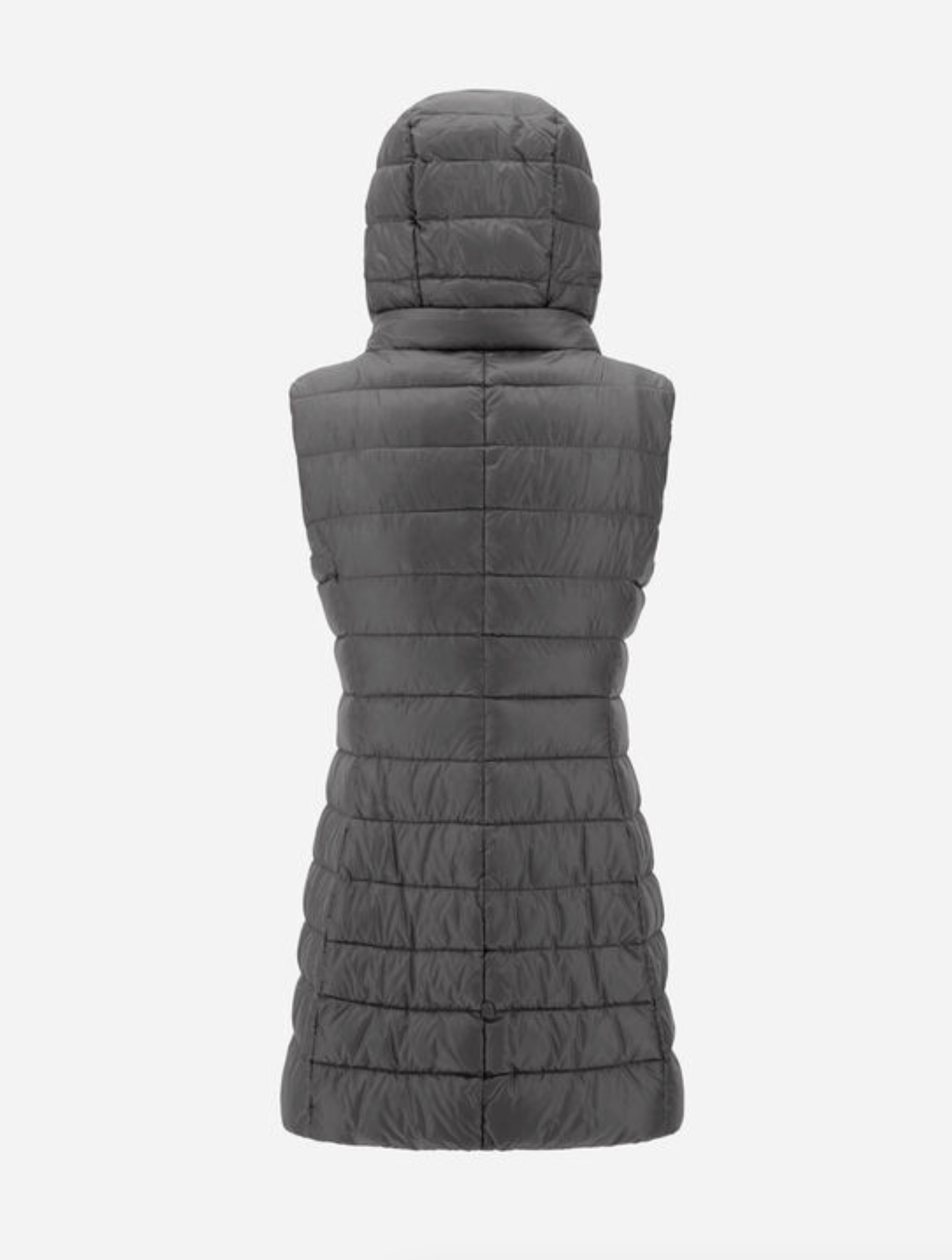 Serena Hooded Vest-Outerwear-Herno-Grey-40-Mercantile Portland