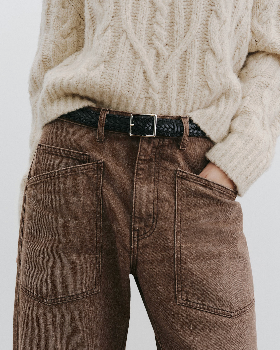 Shon Jean in Vintage Brown Wash-Denim-Nili Lotan-Vintage Brown Wash-23-Mercantile Portland