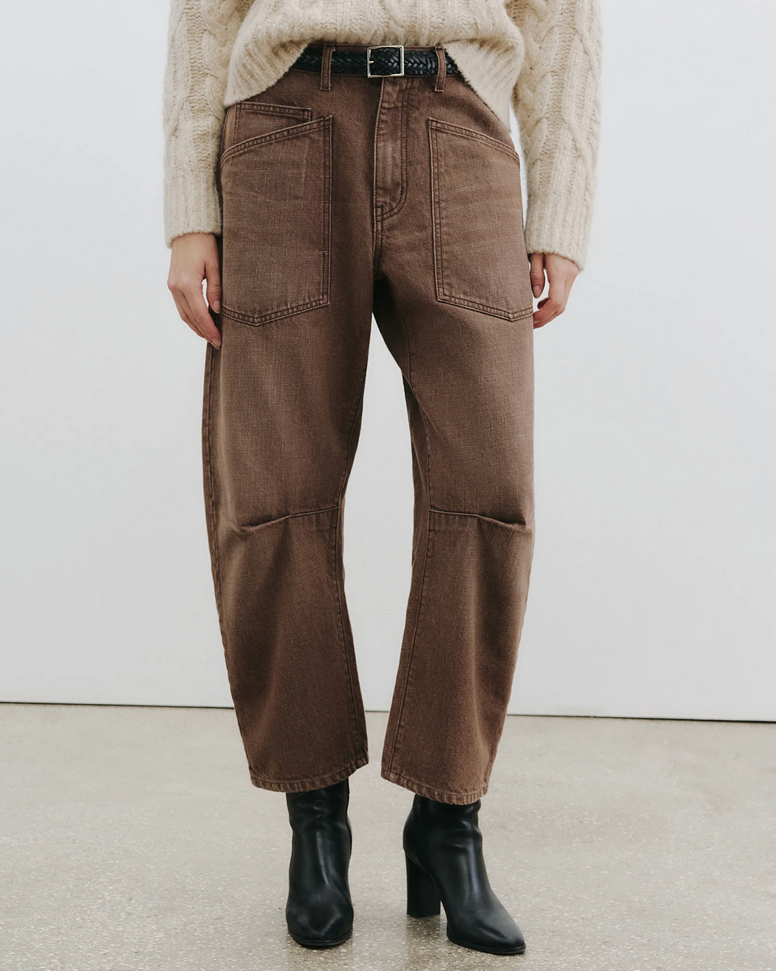 Shon Jean in Vintage Brown Wash-Denim-Nili Lotan-Vintage Brown Wash-23-Mercantile Portland