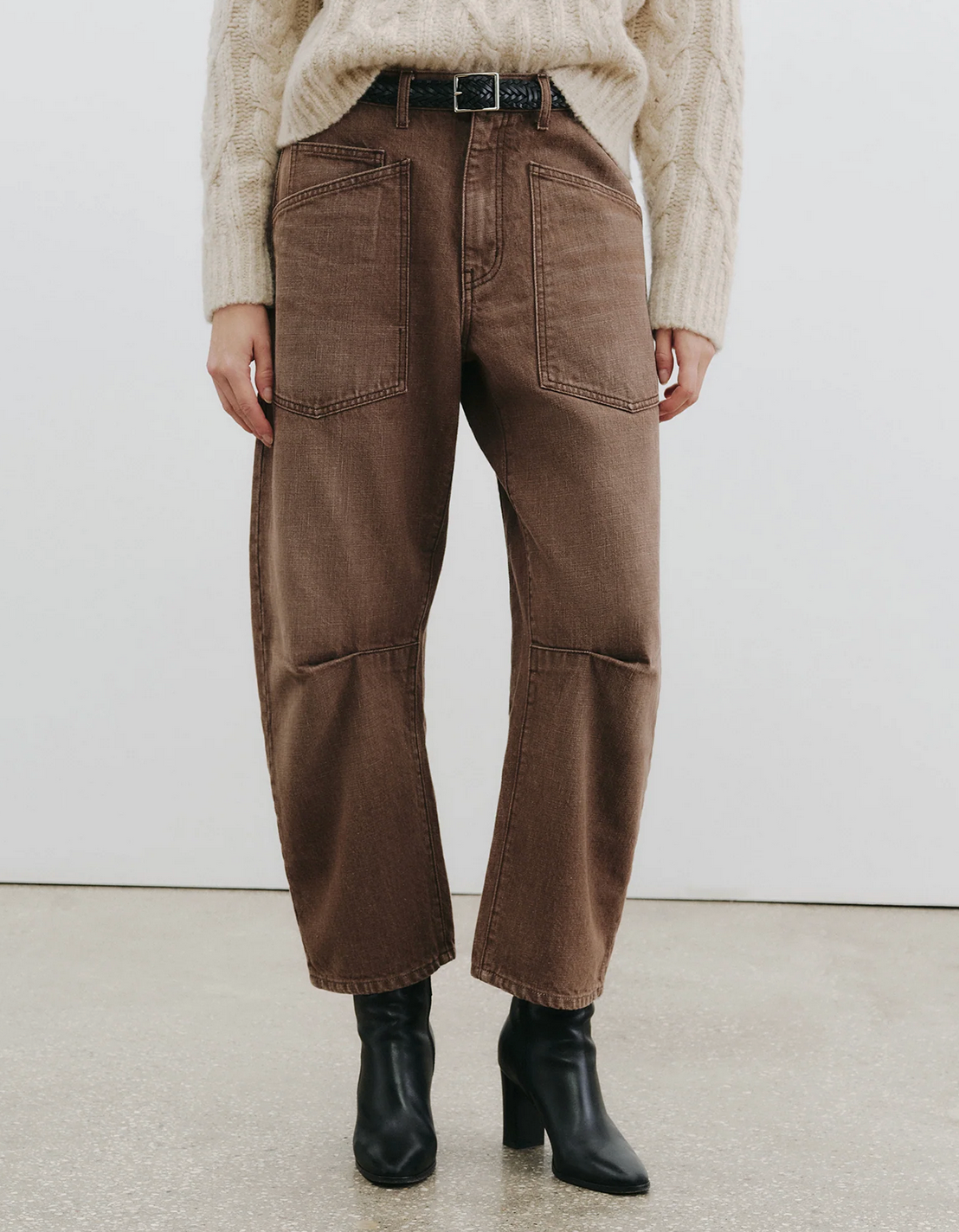 Shon Jean in Vintage Brown Wash-Denim-Nili Lotan-Vintage Brown Wash-23-Mercantile Portland