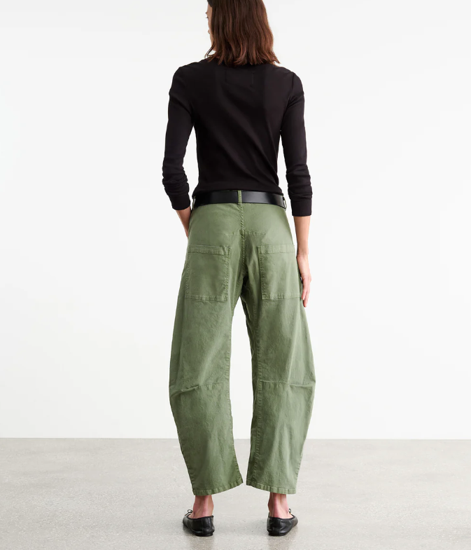 Shon Pant in Olive Green-Pants-Nili Lotan-Olive Green-00-Mercantile Portland