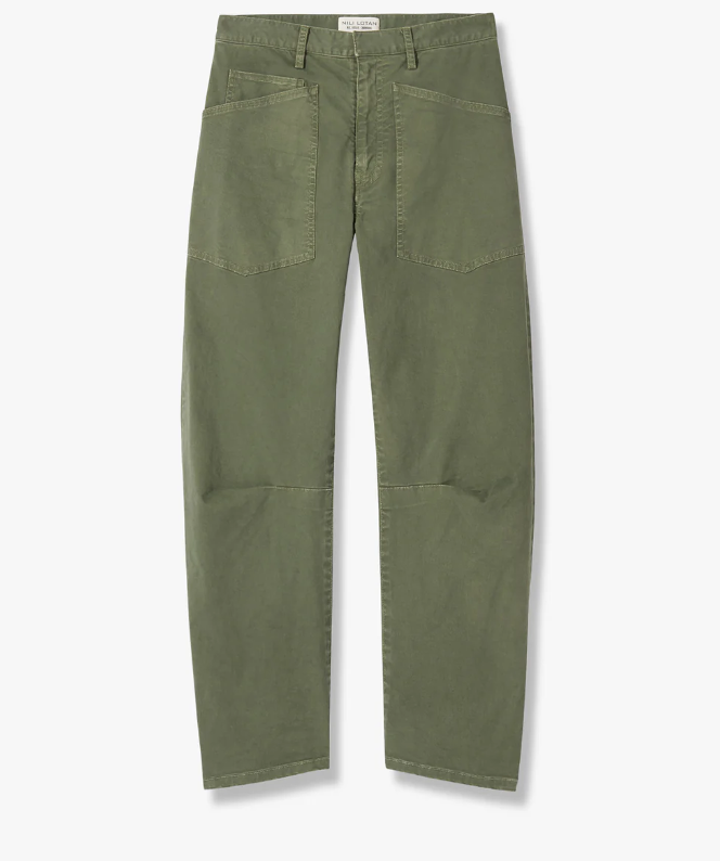 Shon Pant in Olive Green-Pants-Nili Lotan-Olive Green-00-Mercantile Portland