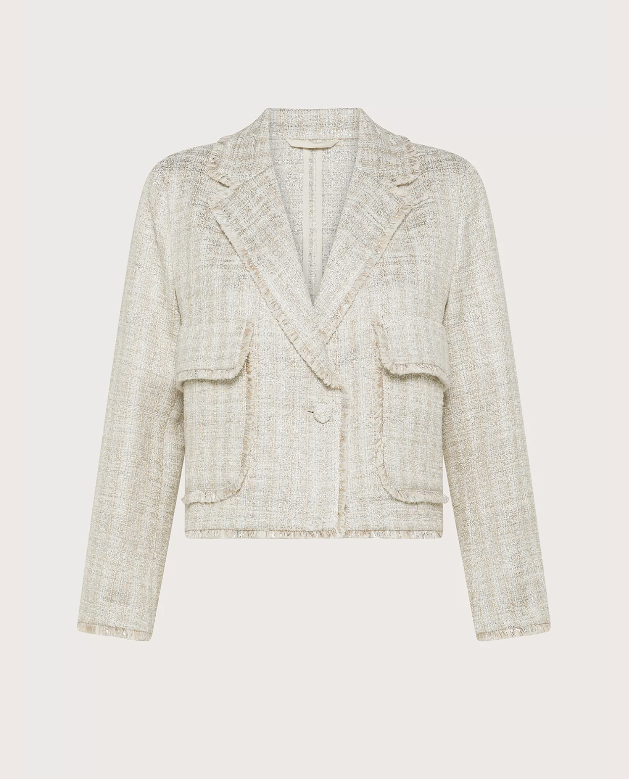 Short Tweed 2 Pocket Jacket-Clothing-Seventy-Panna-38-Mercantile Portland