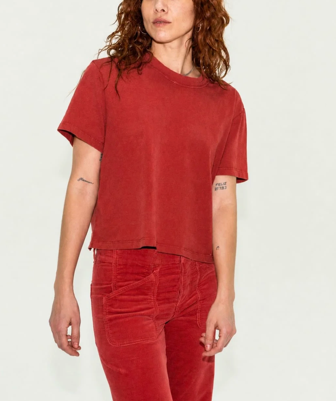 Shrunken Boy Tee in Vintage Red-T-Shirts-ASKKNY-Vintage Red-XS-Mercantile Portland