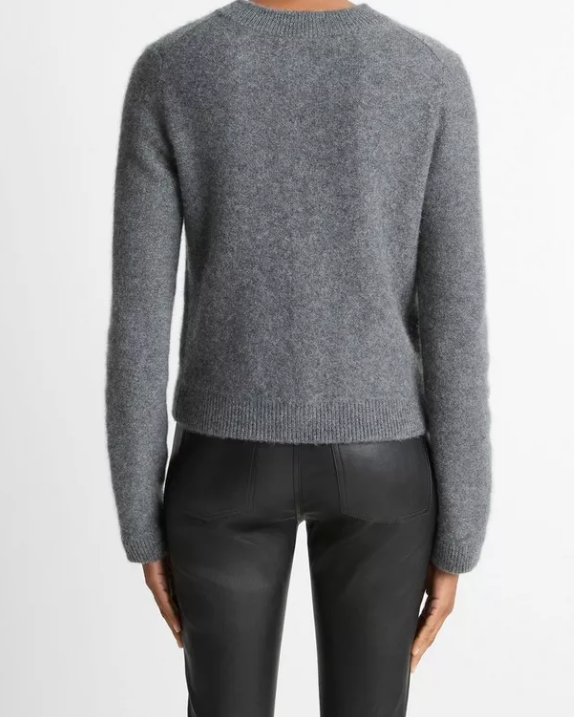 Shrunken Cardigan-Clothing-Vince-Heather Graphite-XXS-Mercantile Portland