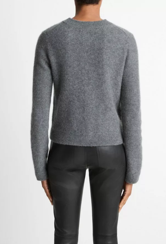 Shrunken Cardigan-Clothing-Vince-Heather Graphite-XXS-Mercantile Portland