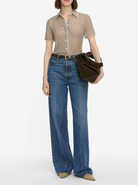 Silk Check Shirt in Houndstooth Multi-Shirts-Frame-Houndstooth Multi-XS-Mercantile Portland