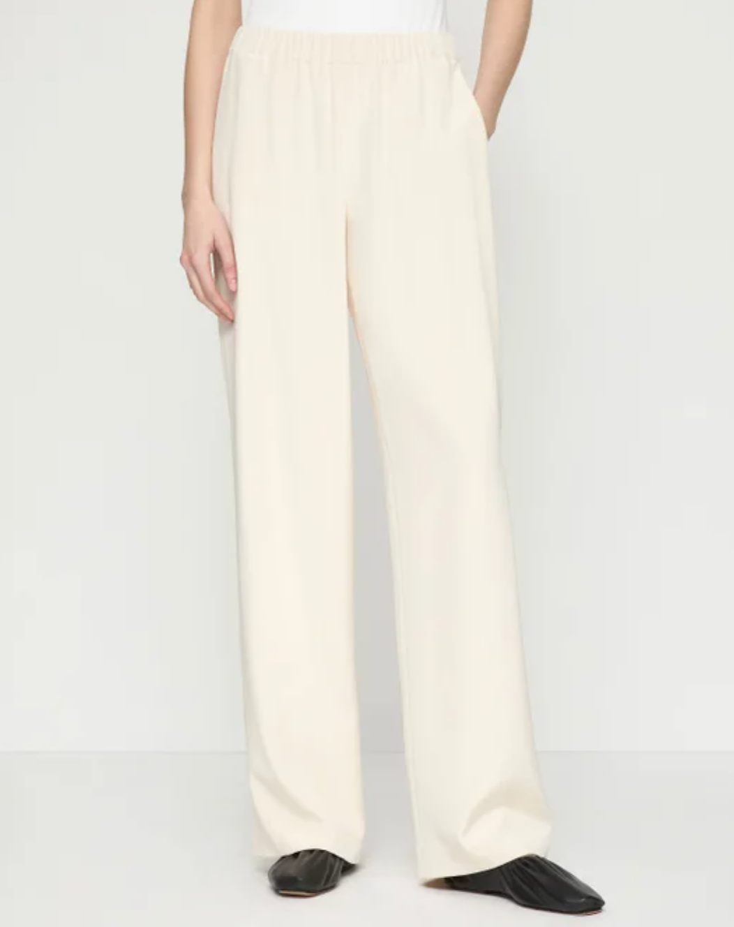Silk Crepe de Chine Perry Pant-Pants-Lafayette 148-Raffia-XS-Mercantile Portland