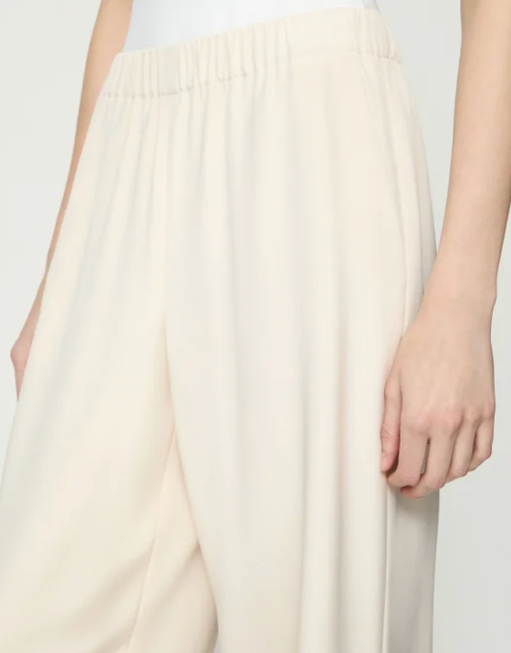 Silk Crepe de Chine Perry Pant-Pants-Lafayette 148-Raffia-XS-Mercantile Portland