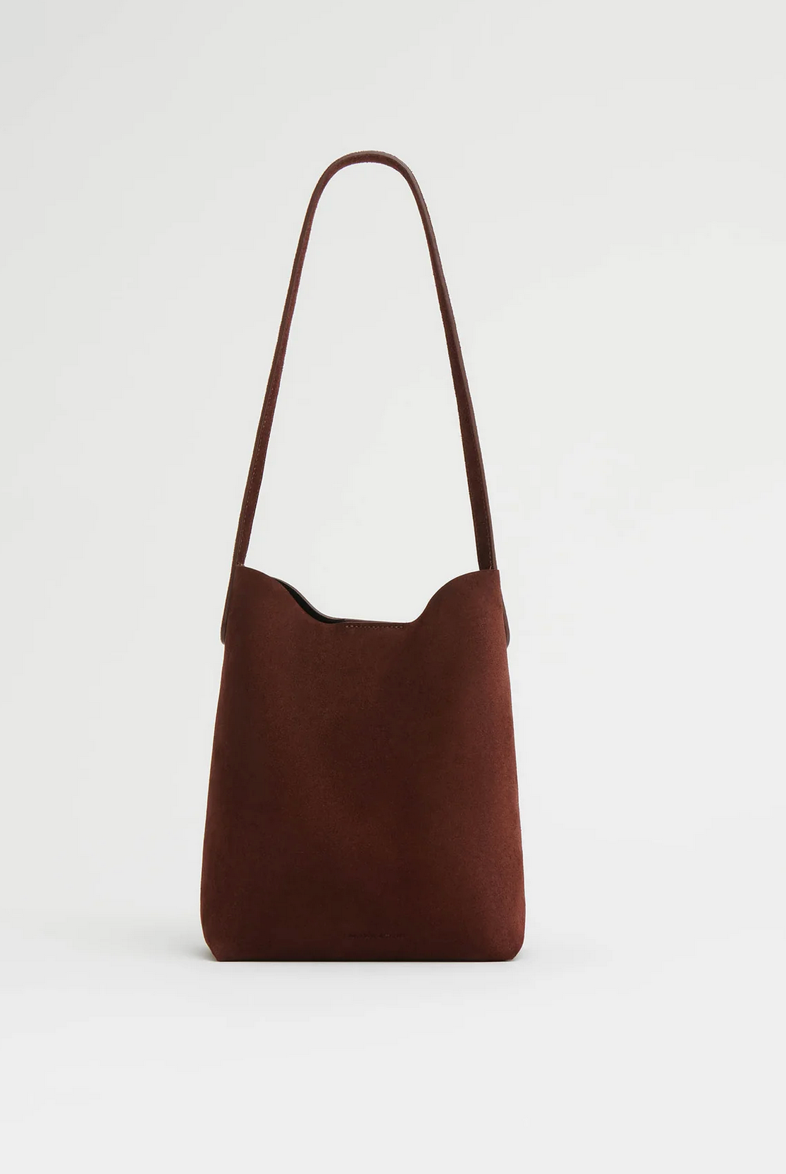 Small Everyday Cabas in Chocolate-Handbags-Mansur Gavriel-Chocolate Suede-OS-Mercantile Portland