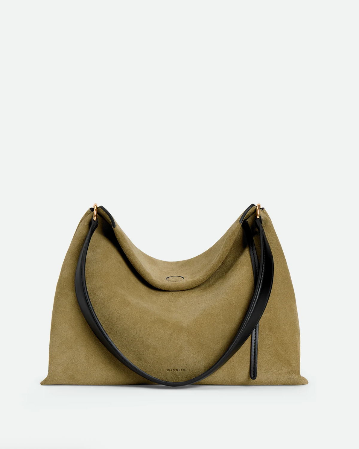 Small Penelope Tote in Khaki Suede-Handbags-Wandler-Khaki Suede-OS-Mercantile Portland