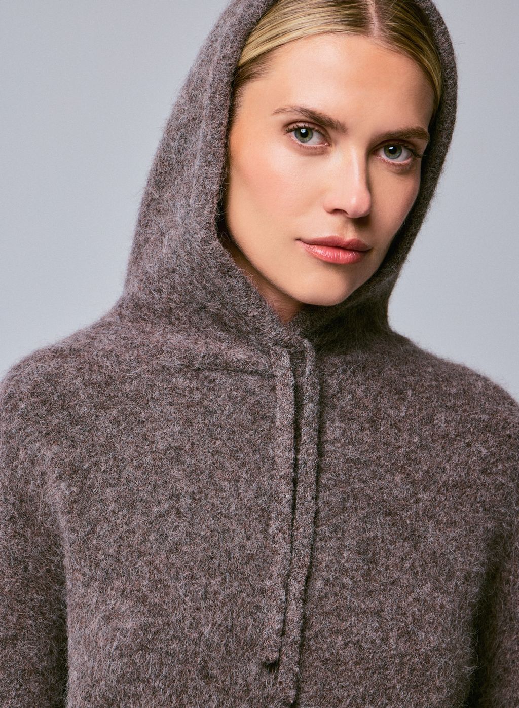 Soft Alpaca Hoodie-Sweaters-Majestic Filatures-BISON-1-Mercantile Portland