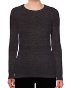Soft Touch Crew Neck Long-Sleeve T-Shirt-Tops-Majestic Filatures-Anthracite-1-Mercantile Portland