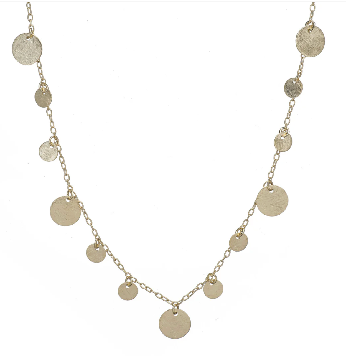 Sonny Multi-Coin Long Necklace-Jewelry-Marcia Moran-Yellow Gold-OS-Mercantile Portland