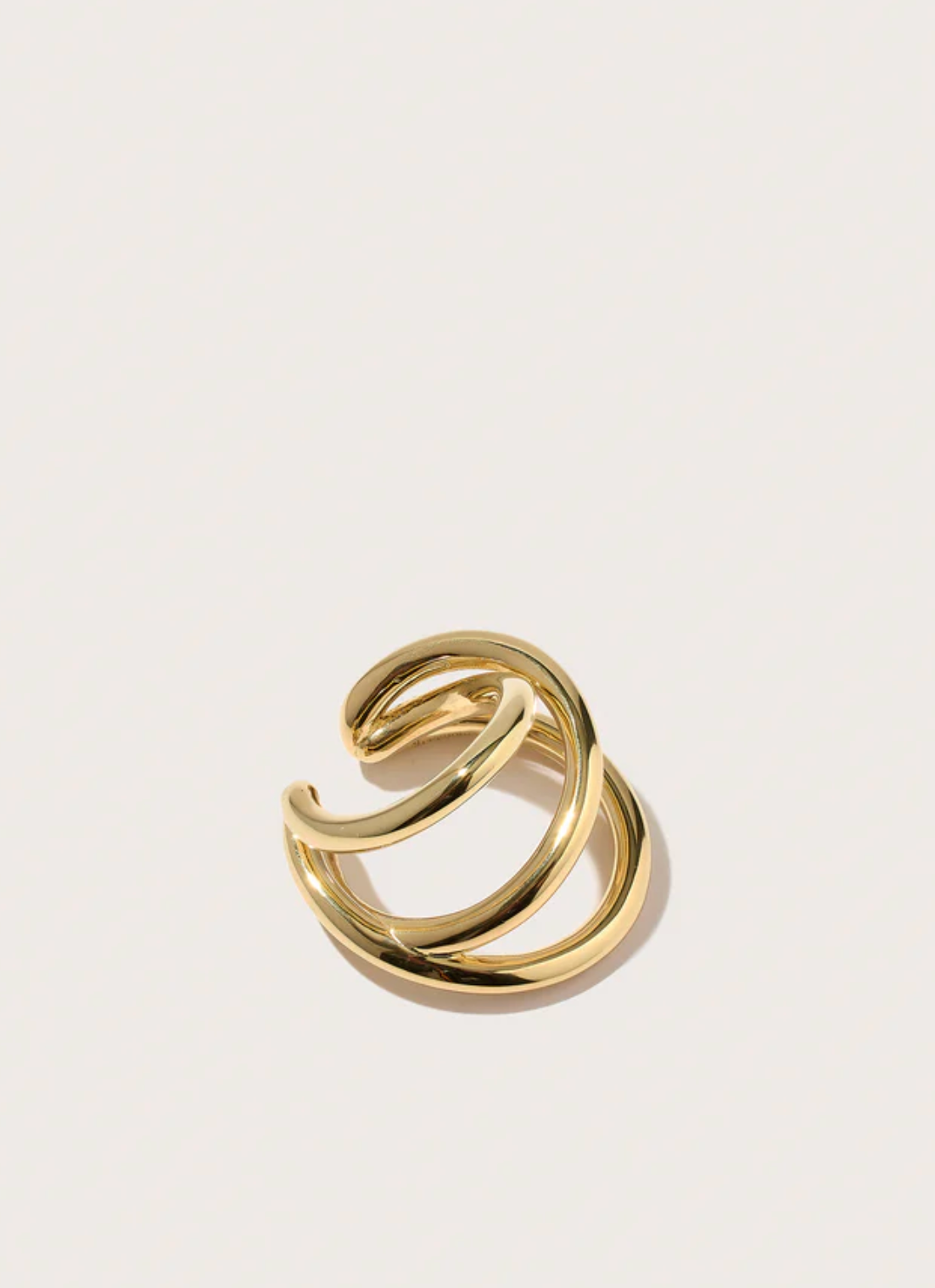 Spiralis Gold Ear Cuff-Jewelry-Otiumberg-Gold-OS-Mercantile Portland