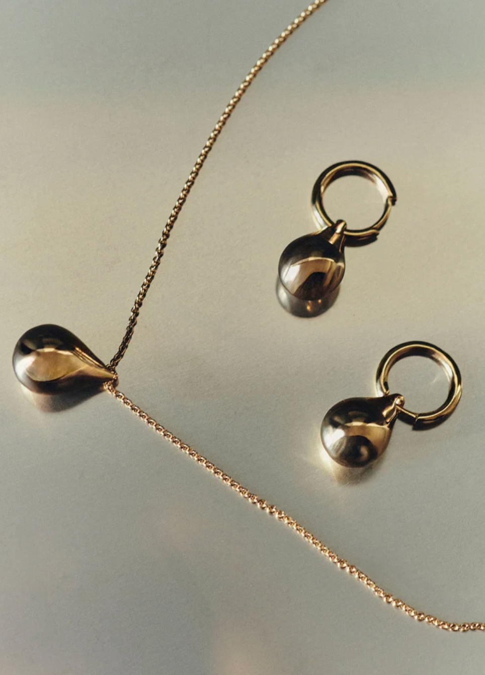 Stilla Earrings in Gold Vermeil-Jewelry-Otiumberg-Yellow Gold-OS-Mercantile Portland