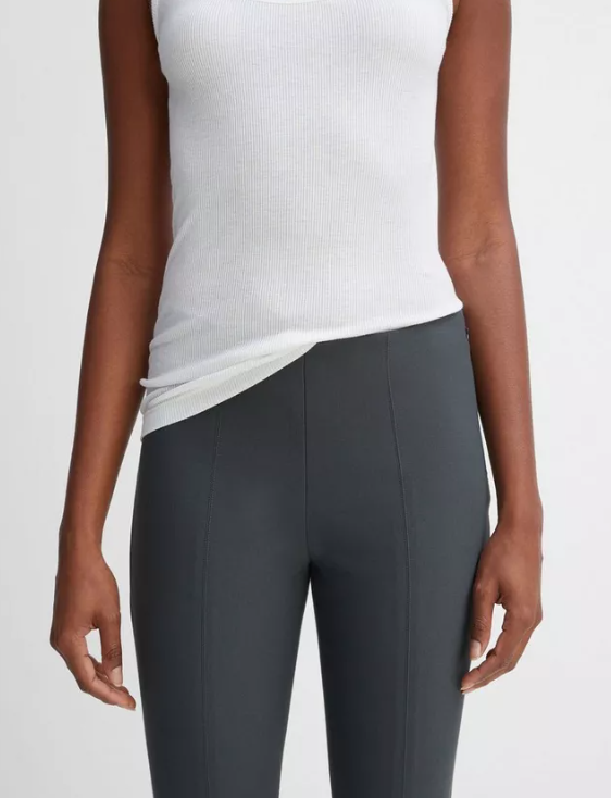 Stitch Front Seam Ponte Legging-Pants-Vince-Black-XXS-Mercantile Portland
