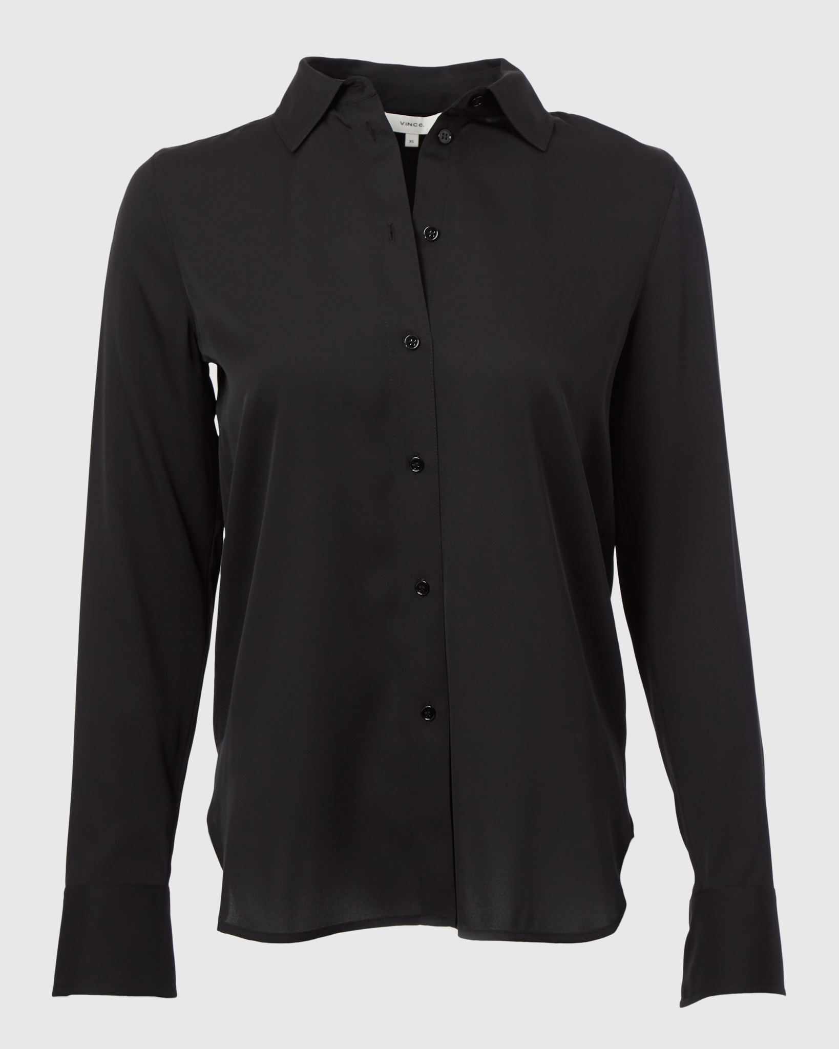 Stretch-Silk Shirt-Shirts-Vince-Optic White-XS-Mercantile Portland