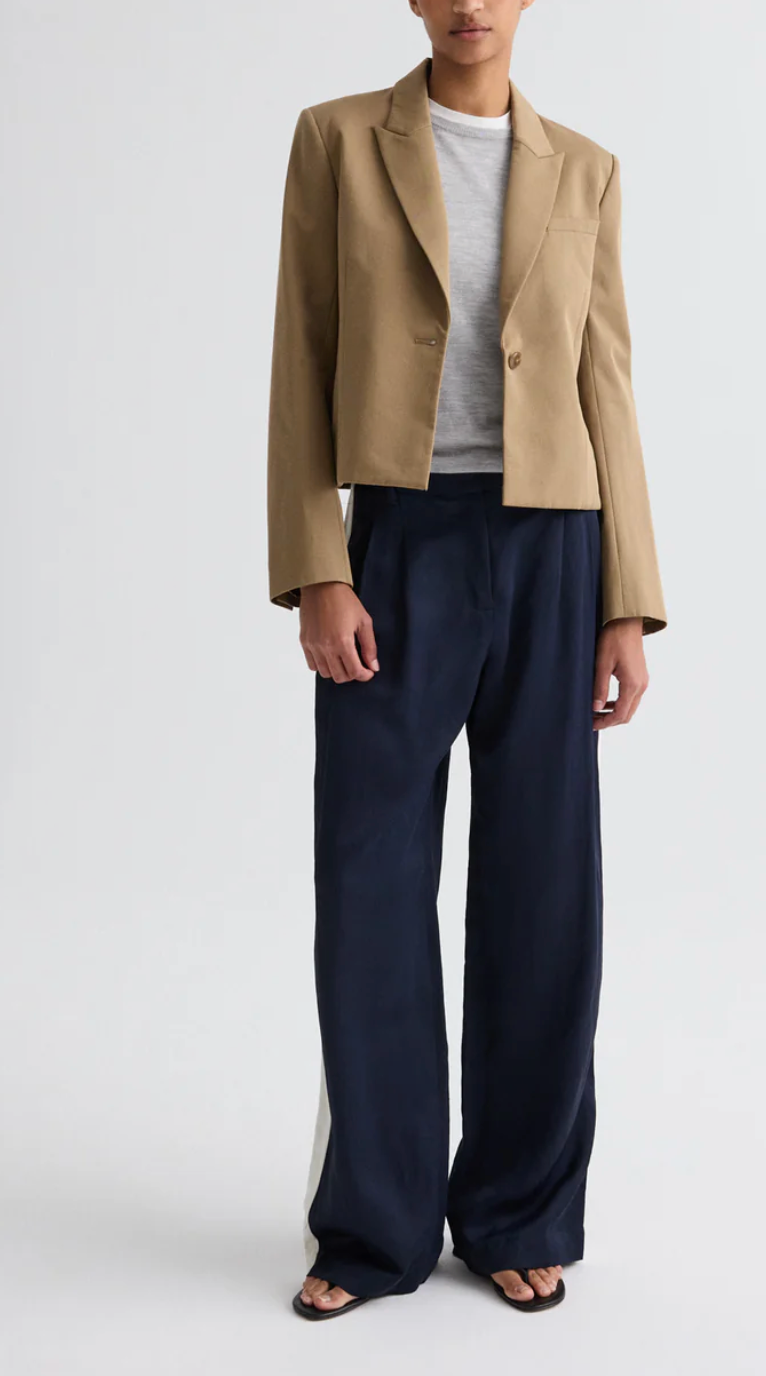 Sulli Pant with Tux Stripe-Pants-TWP-Midnight/Bone-2-Mercantile Portland