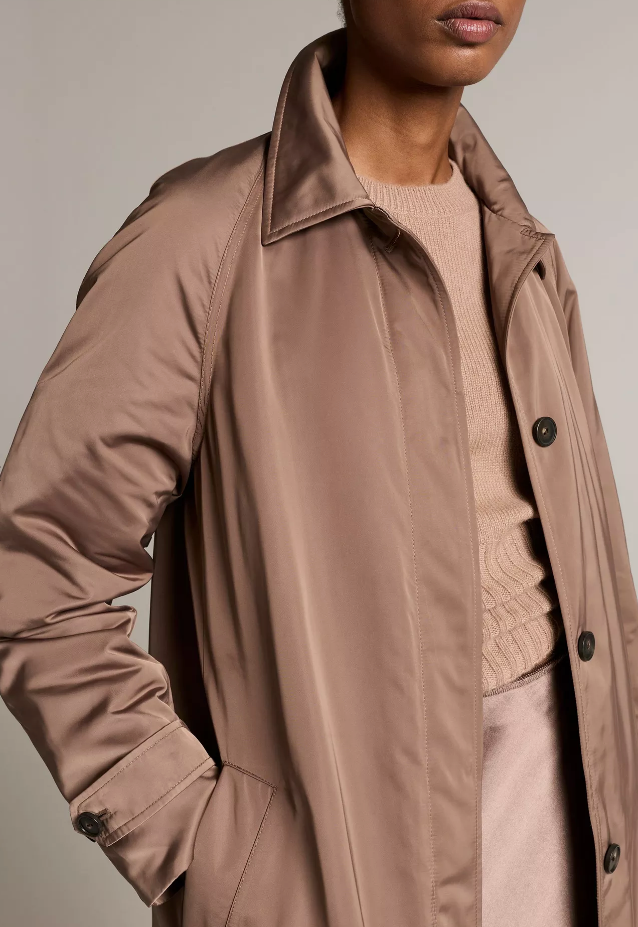 Technical Car Coat-Outerwear-Vince-Taupe Haze-XXS-Mercantile Portland