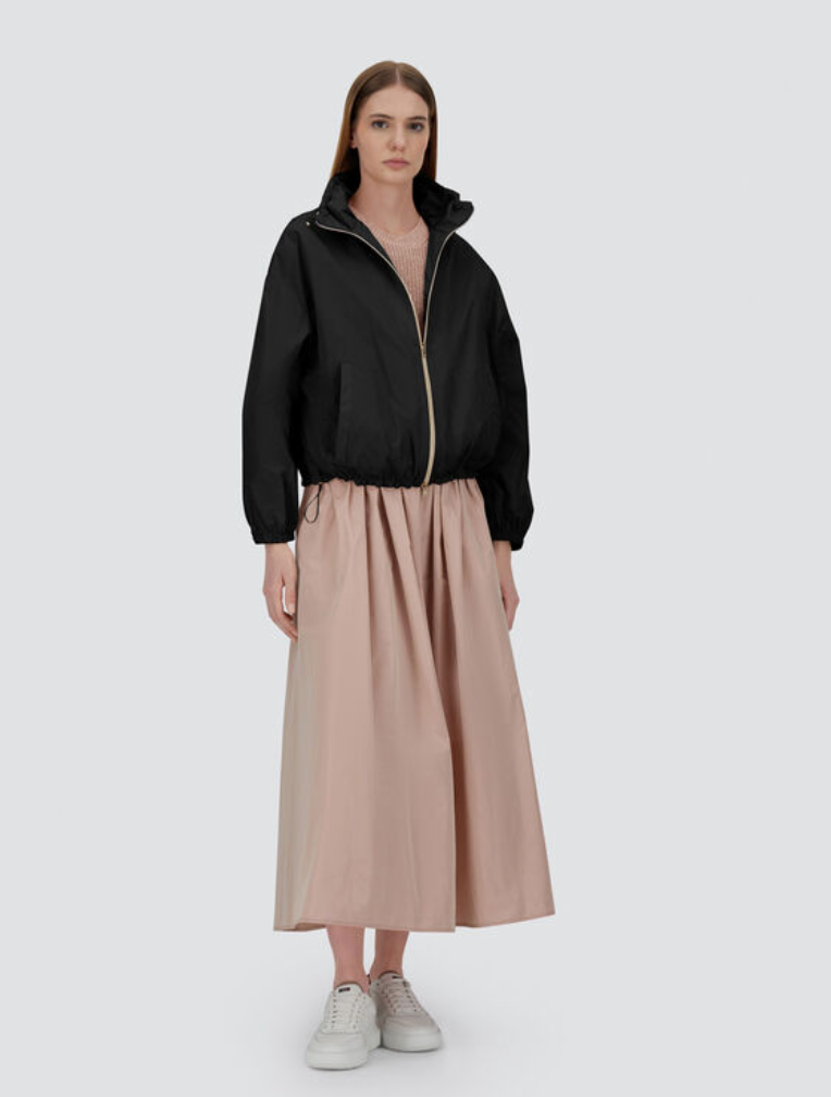 Techno Taffeta Jacket-Outerwear-Herno-Black-46-Mercantile Portland