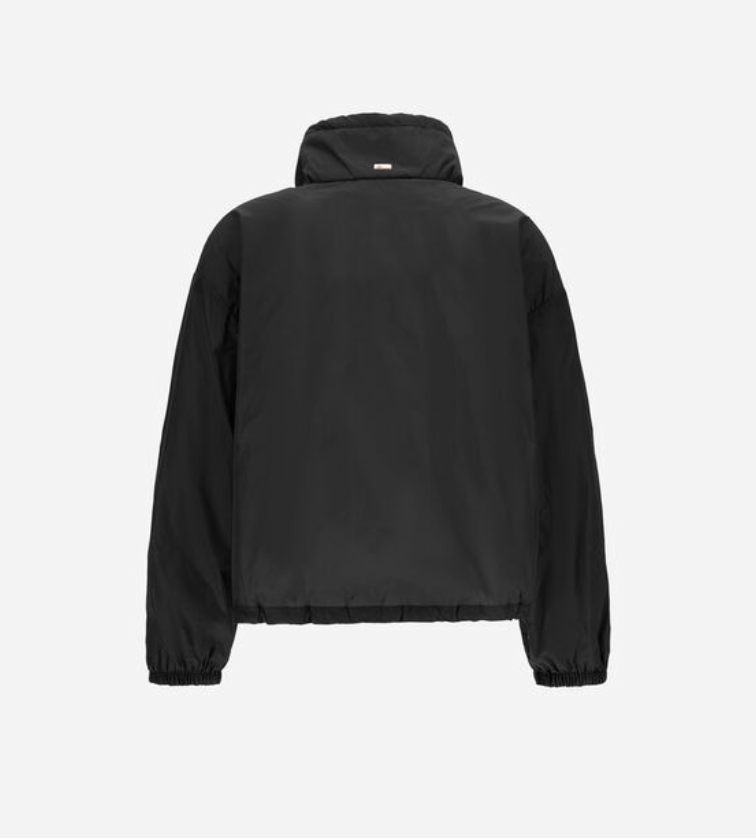 Techno Taffeta Jacket-Outerwear-Herno-Black-46-Mercantile Portland