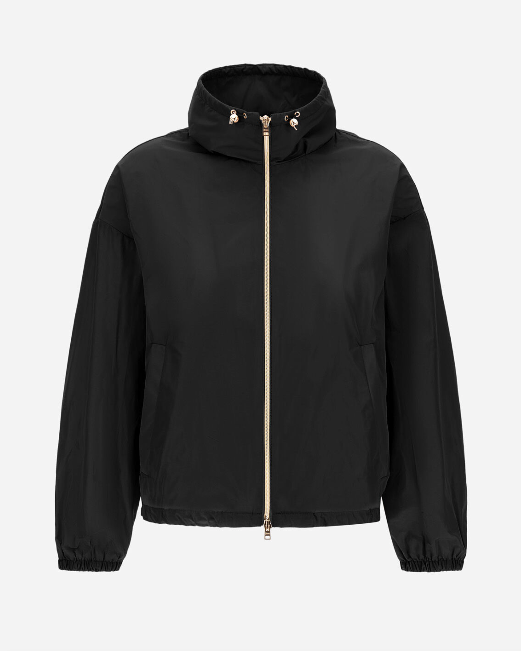 Techno Taffeta Jacket-Outerwear-Herno-Black-46-Mercantile Portland