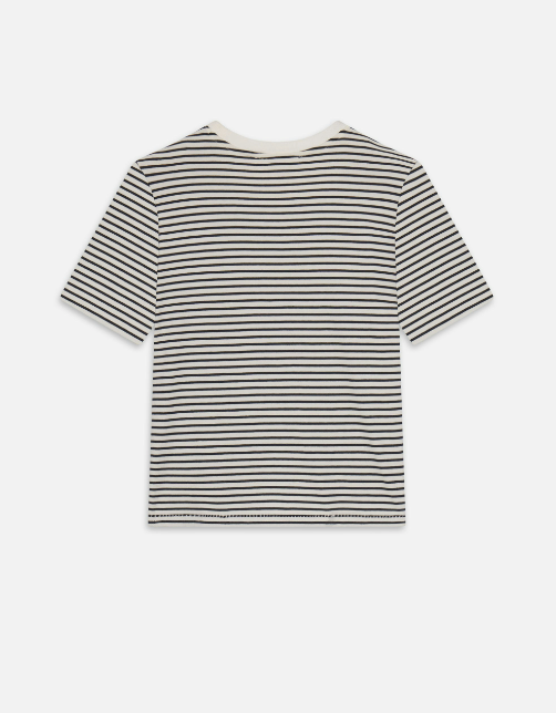 The Baby Tee-Denim-Frame-Navy Multi-XXS-Mercantile Portland