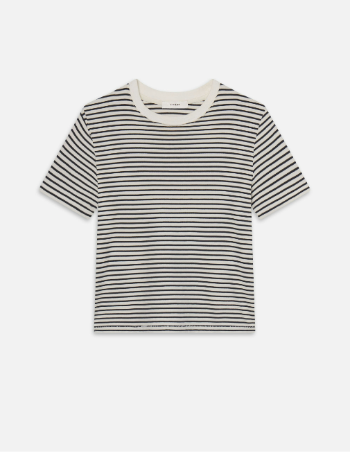 The Baby Tee-Denim-Frame-Navy Multi-XXS-Mercantile Portland