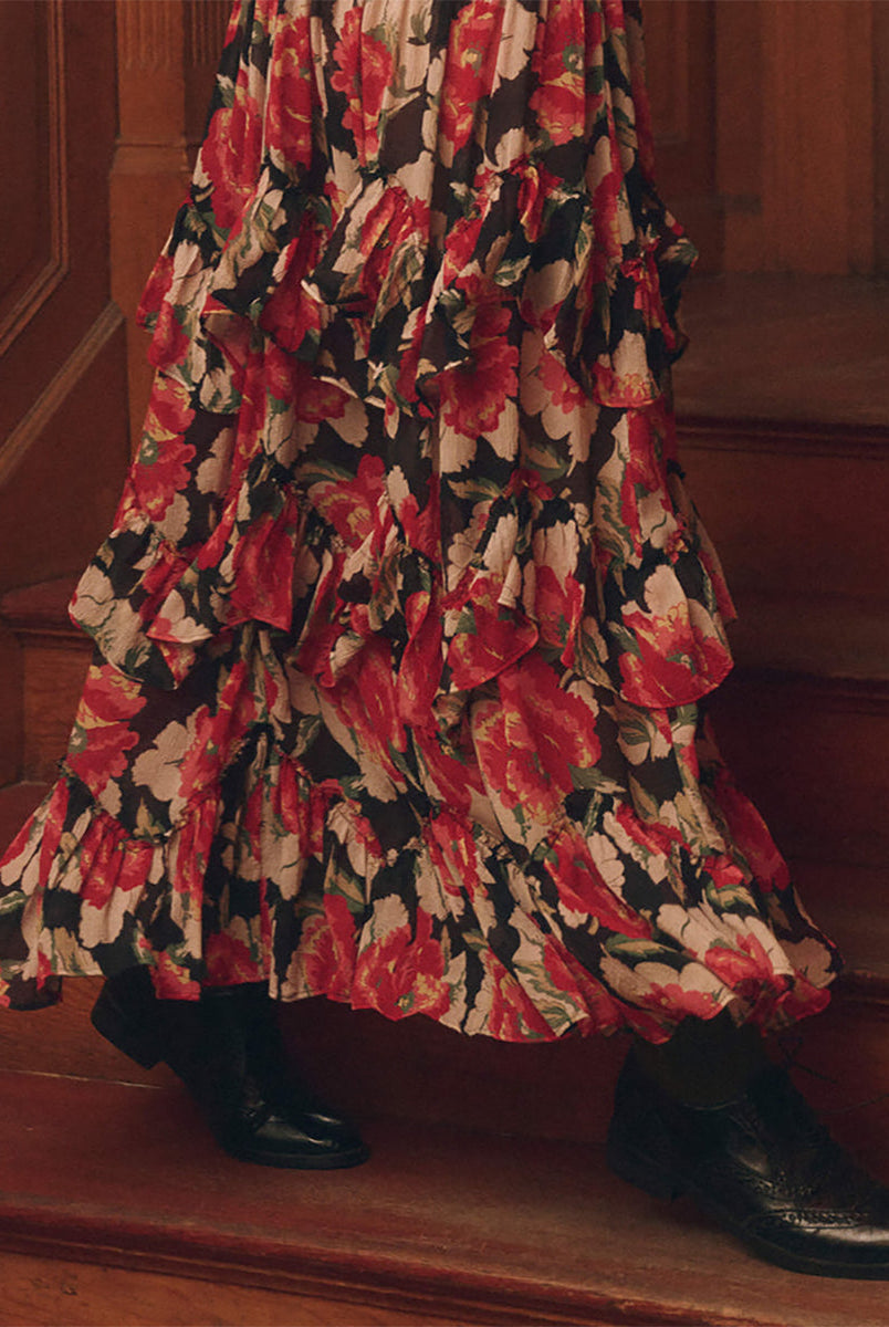 The Ballroom Dress.-Dresses-The GREAT.-Fuchsia Rose_ the GREAT.-0-Mercantile Portland