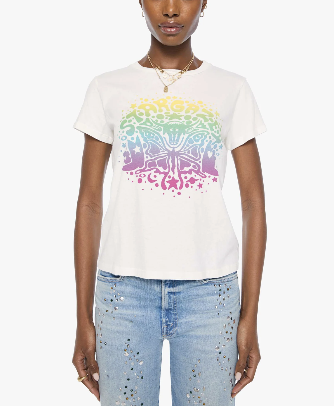 The Boxy Goodie Goodie in Stargazer-T-Shirts-Mother-Stargazer-XS-Mercantile Portland