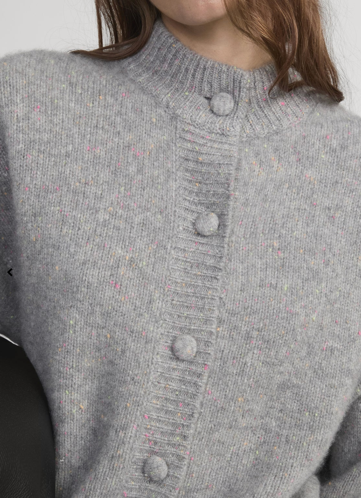 The Cashmere Fleck Cardi-Sweaters-Frame-Silver Fleck-XS-Mercantile Portland