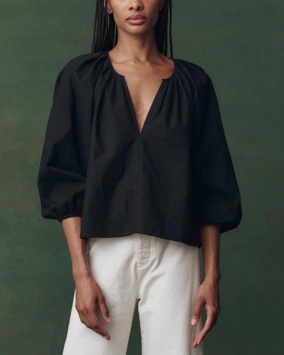 The Chariot Top-Clothing-The GREAT.-Black-0-Mercantile Portland