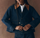 The Denim Swingy Jacket-Outerwear-The GREAT.-Midnight Rinse-1-Mercantile Portland