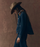 The Denim Swingy Jacket-Outerwear-The GREAT.-Midnight Rinse-1-Mercantile Portland