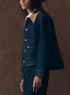 The Denim Swingy Jacket-Outerwear-The GREAT.-Midnight Rinse-1-Mercantile Portland